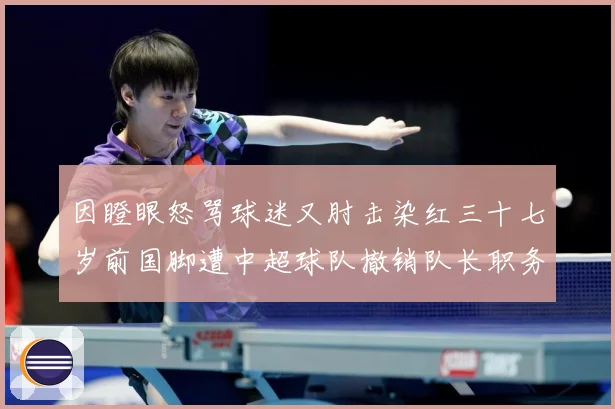 因瞪眼怒骂球迷又肘击染红三十七岁前国脚遭中超球队撤销队长职务数据研判：最新赛事动态与深度分析